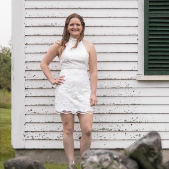 Milly Harriet Floral Halter Mini Dress - Picture 7 of 8